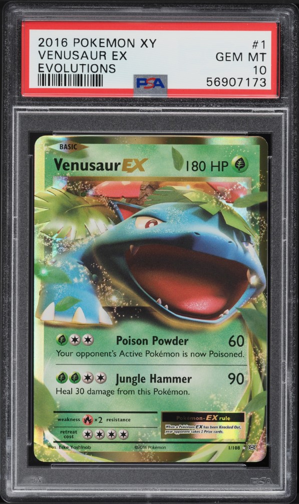2016 Pokemon XY Evolutions Venusaur EX #1 PSA 10 GEM MINT
