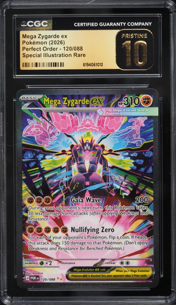 2026 Pokemon Mega Evolution Perfect Order SIR Mega Zygarde Ex #120 CGC 10 PRISTINE