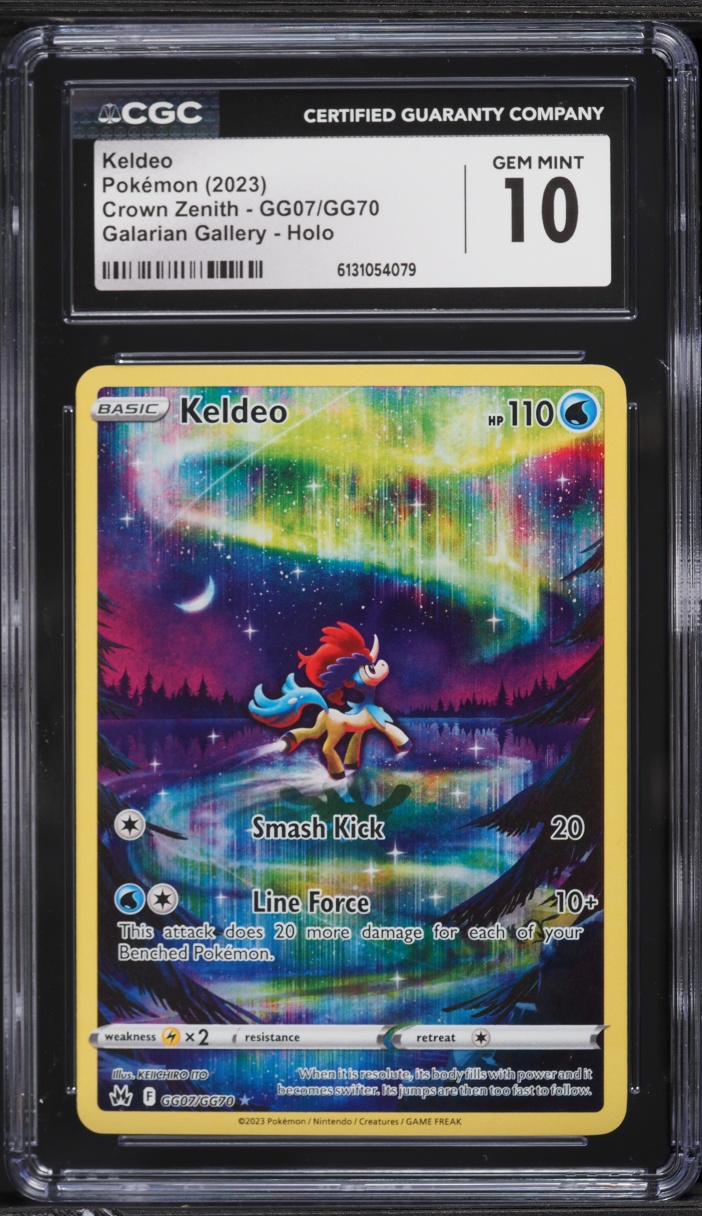2023 Pokemon Sword & Shield Crown Zenith Alt Art Keldeo #GG07 CGC 10 GEM MINT