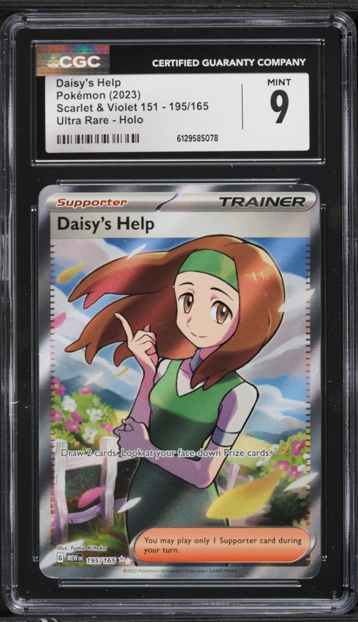 2023 Pokemon Scarlet & Violet 151 Full Art Daisy's Help #195 CGC 9 MINT
