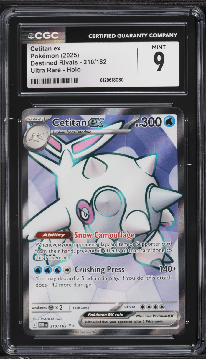 2025 Pokemon Scarlet & Violet Destined Rivals Full Art Cetitan ex #210 CGC 9 MINT