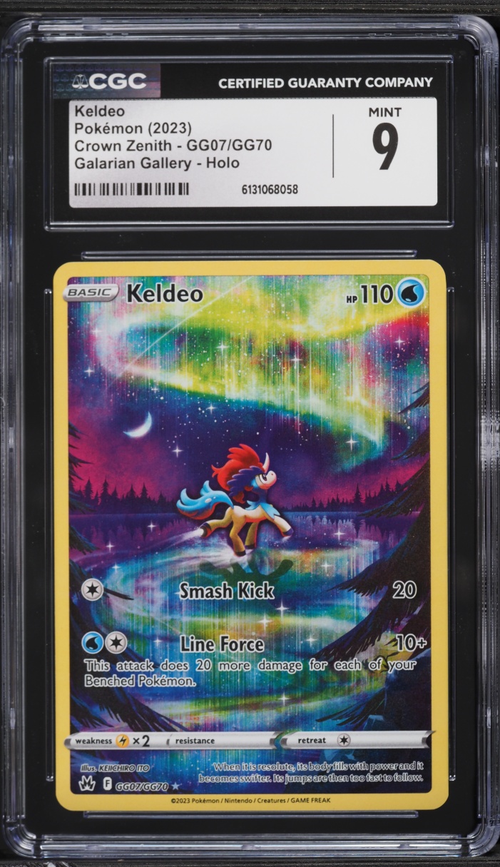 2023 Pokemon Sword & Shield Crown Zenith Alt Art Keldeo #GG07 CGC 9 MINT