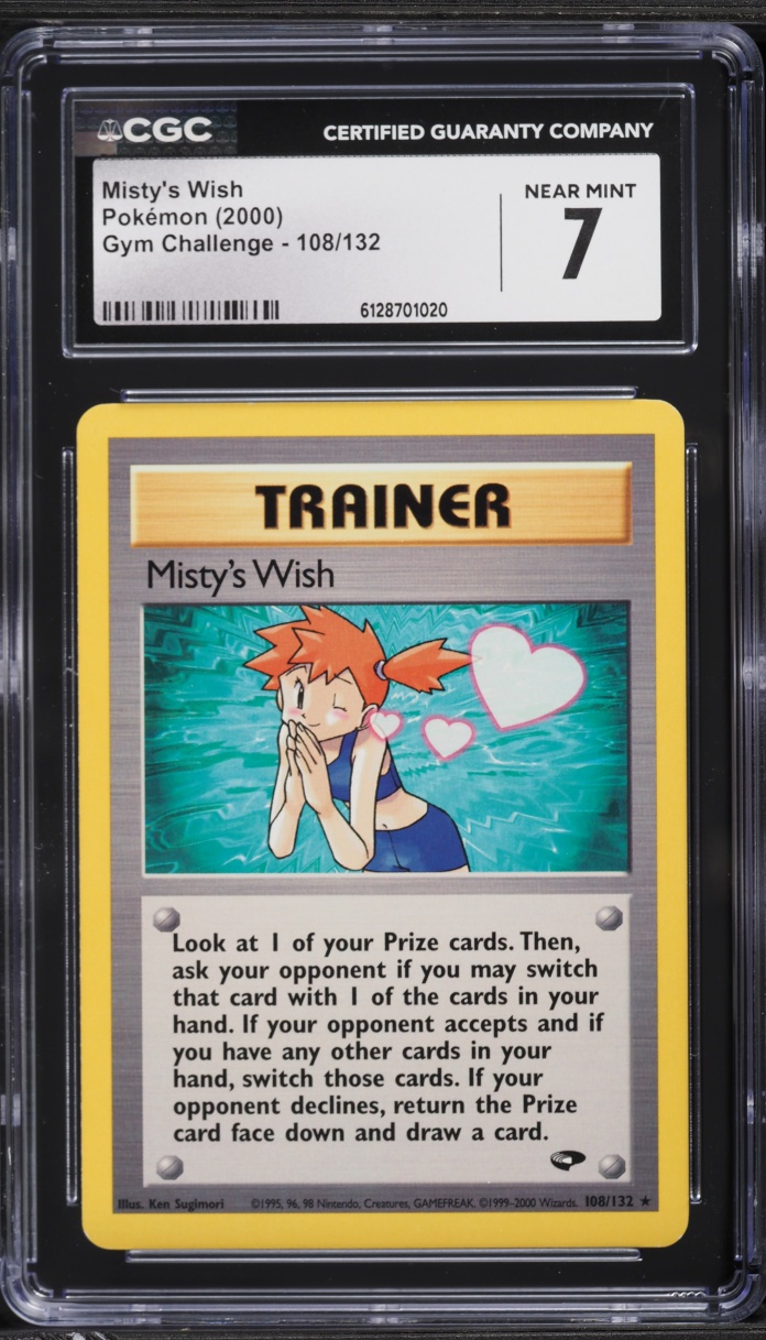 2000 Pokemon Gym Challenge Misty's Wish #108 CGC 7 NRMT