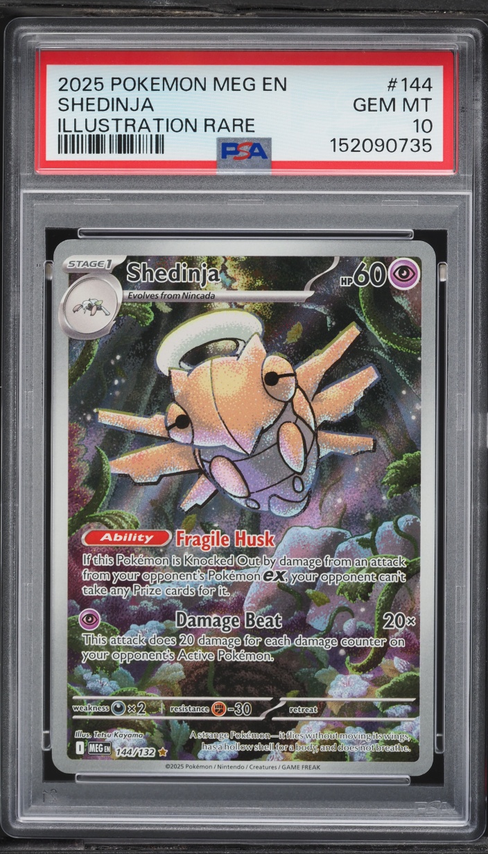 2025 Pokemon Mega Evolution IR Shedinja #144 PSA 10 GEM MINT