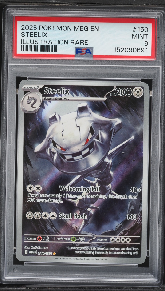 2025 Pokemon Mega Evolution IR Steelix #150 PSA 9 MINT