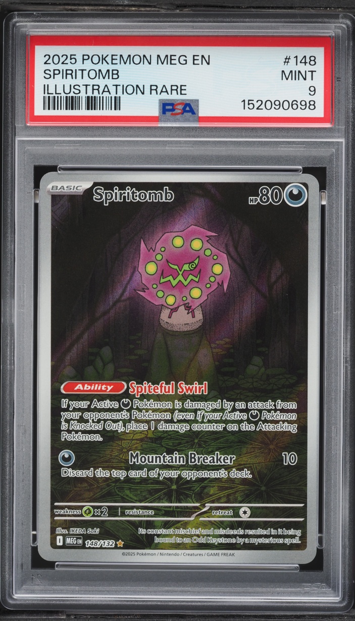 2025 Pokemon Mega Evolution IR Spiritomb #148 PSA 9 MINT