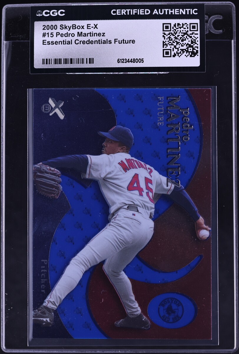 2000 SkyBox E-X Essential Credentials Future Pedro Martinez /46 #15 CGC AUTH - Photo 1