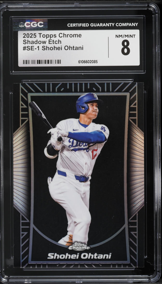 2025 Topps Chrome Shadow Etch Shohei Ohtani #SE-1 CGC 8 NM-MT