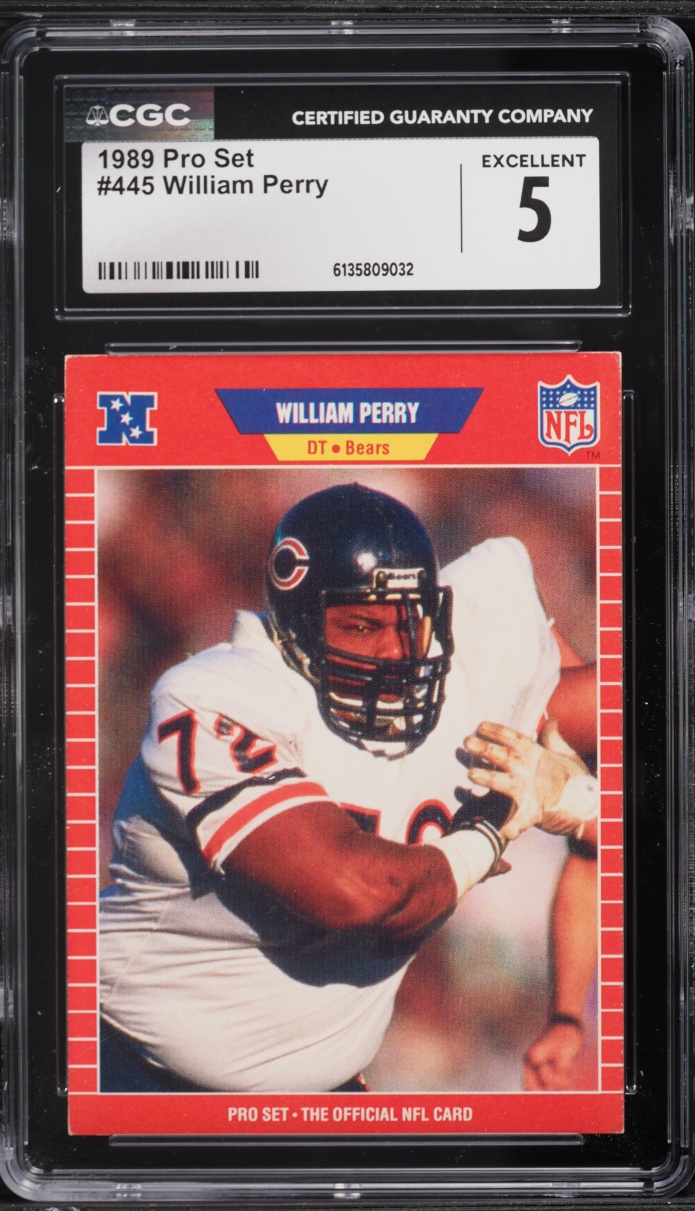 1989 Pro Set William Perry #445 CGC 5 EX