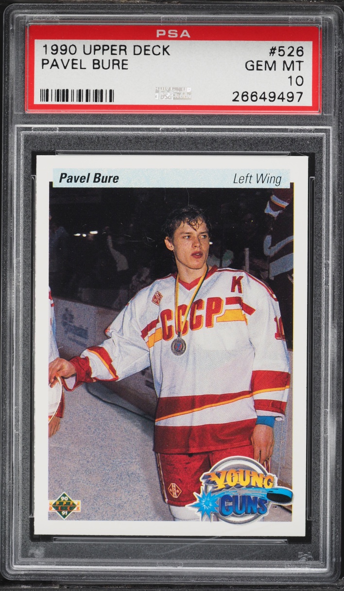 1990 Upper Deck Young Guns Pavel Bure ROOKIE #526 PSA 10 GEM MINT