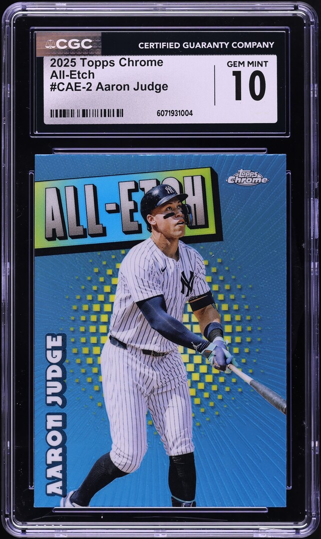 2025 Topps Chrome All-Etch Aaron Judge #CAE-2 CGC 10 GEM MINT