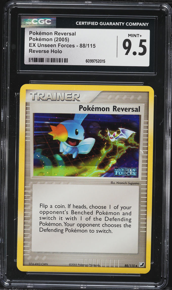 2005 Pokemon EX Unseen Forces Reverse Holo Pokemon Reversal #88 CGC 9.5 MINT+