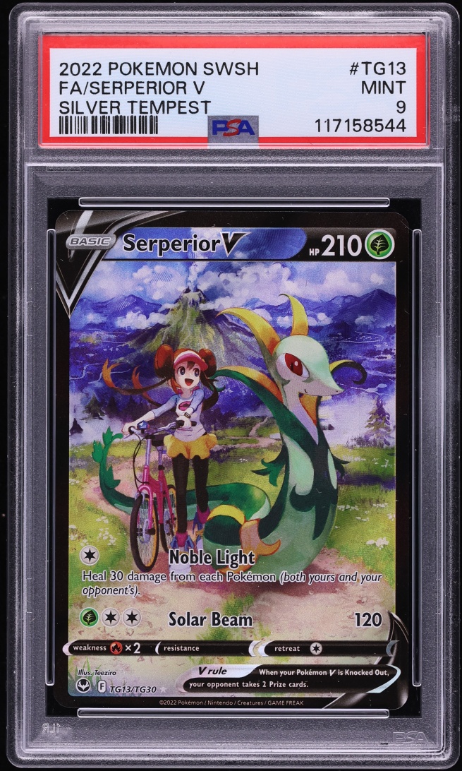 2022 Pokemon Sword & Shield Silver Tempest CHR Serperior V #TG13 PSA 9 MINT