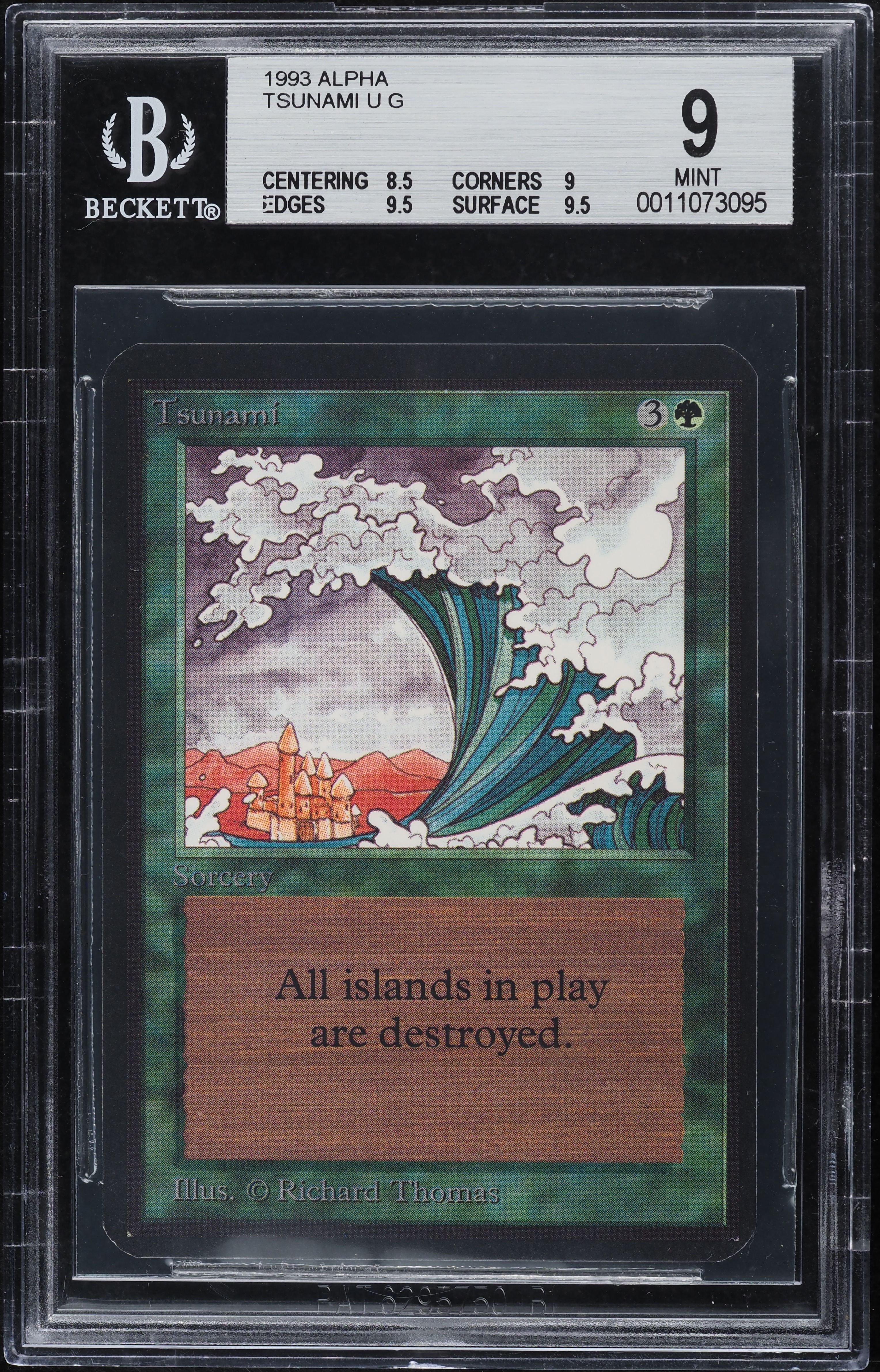 【みんみん】1993 Magic: The Gathering 1993 Magic The Gathering MTG Alpha Tsunami BGS 9 MINT on