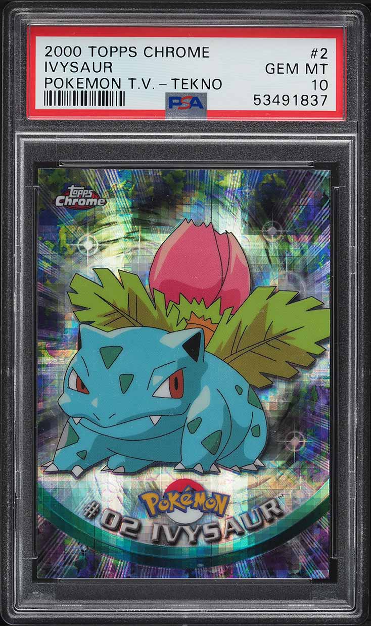 2000 Topps Chrome Pokemon Series 1 Tekno Ivysaur #2 PSA 10 GEM MINT
