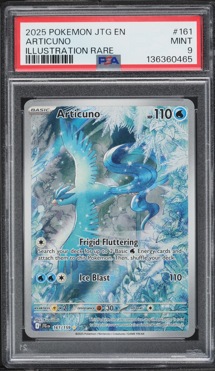 2025 Pokemon Scarlet & Violet Journey Together IR Articuno #161 PSA 9 MINT