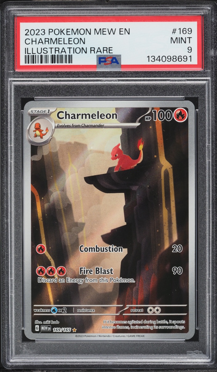 2023 Pokemon Scarlet & Violet 151 IR Charmeleon #169 PSA 9 MINT