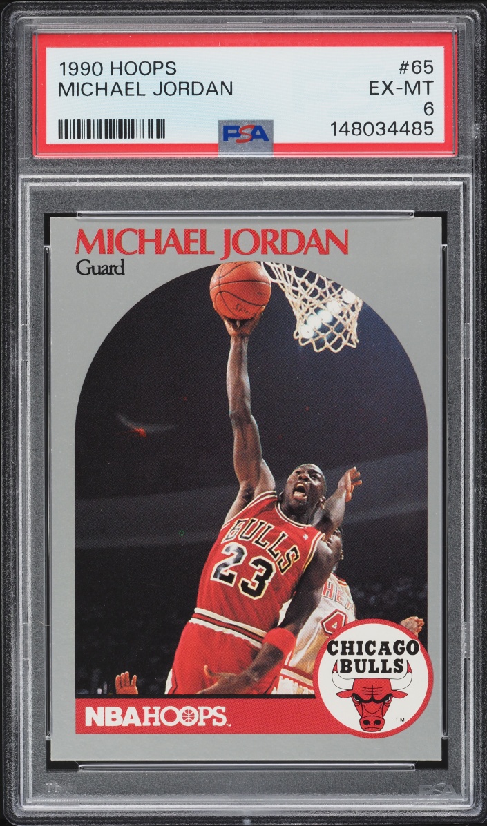 1990 Hoops Michael Jordan #65 PSA 6 EXMT
