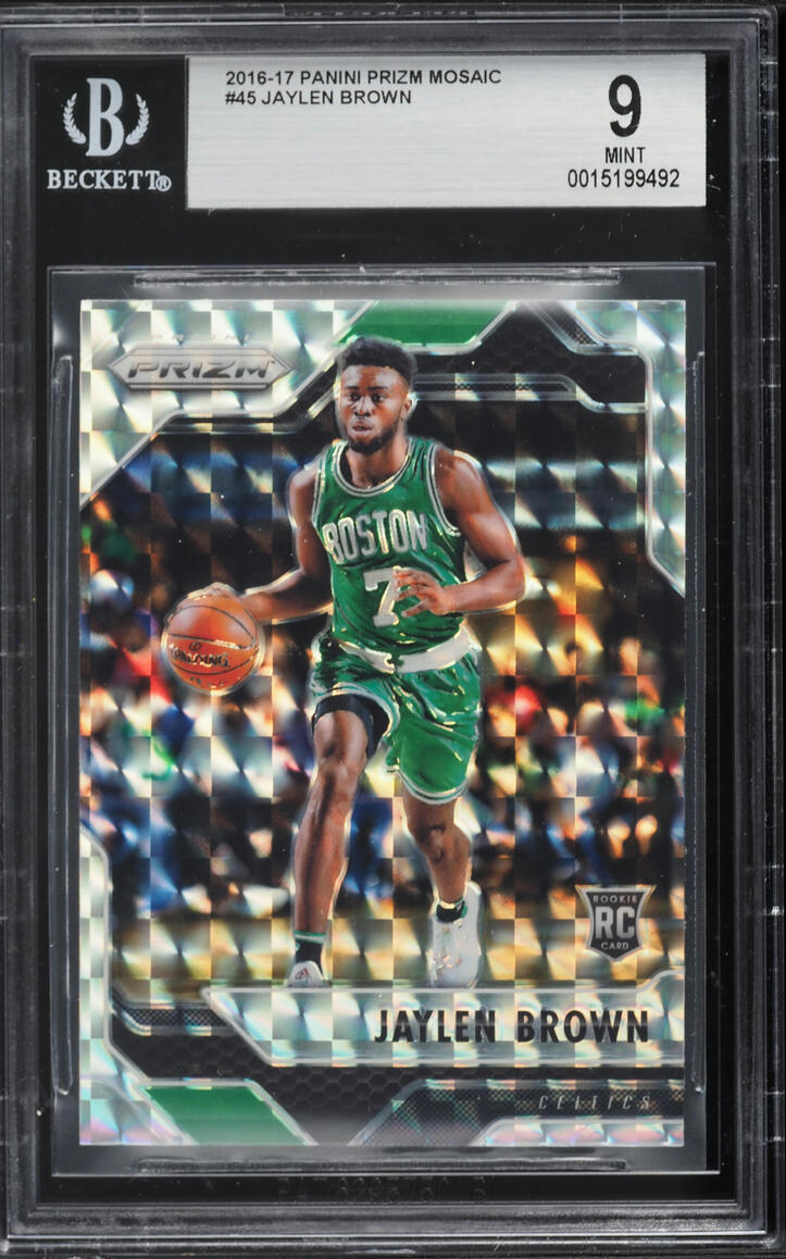2016 Panini Prizm Mosaic Jaylen Brown ROOKIE #45 BGS 9 MINT