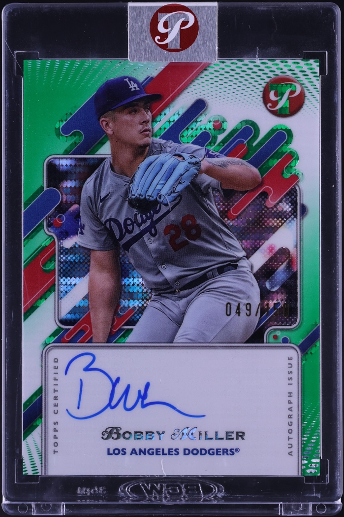 2025 Topps Pristine Green Refractor Bobby Miller AUTO /150 #PA-BM