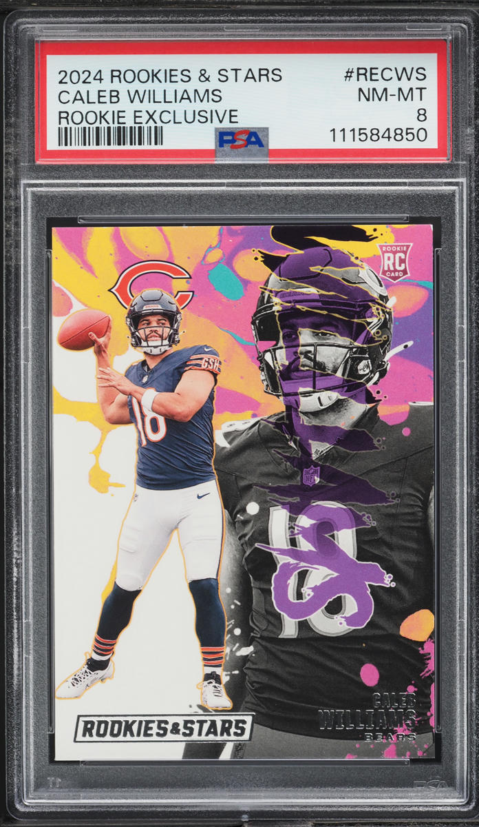 2024 Panini Rookies & Stars Exclusive Caleb Williams ROOKIE #RE-CWS PSA 8 NM-MT