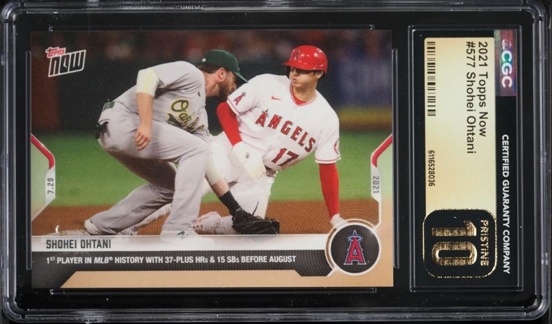 2021 Topps Project 70 Keith Shore Rainbow Foil Shohei Ohtani AUTO