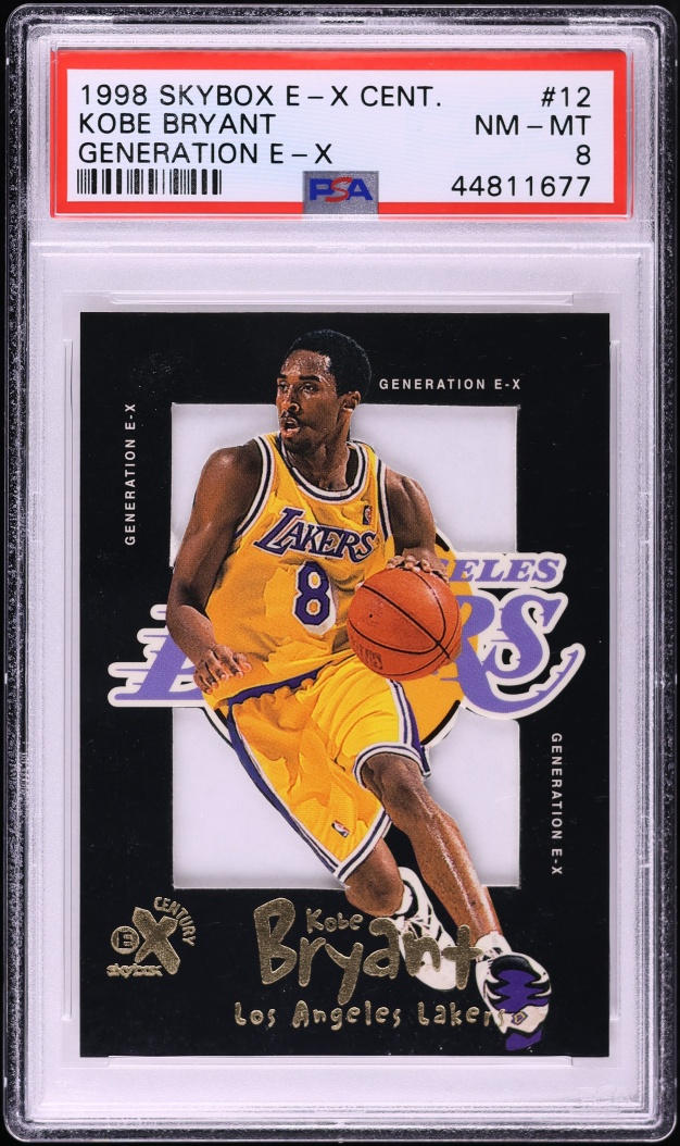 1998 Skybox E-X Century Generation Die-Cut Kobe Bryant #12 PSA 8 NM-MT