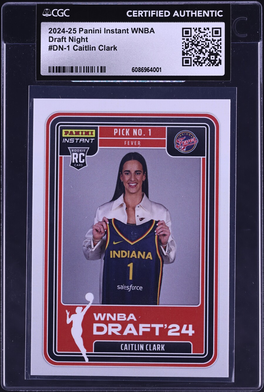 2024 Panini Instant WNBA Draft Night Caitlin Clark ROOKIE #DN-1 CGC AUTH