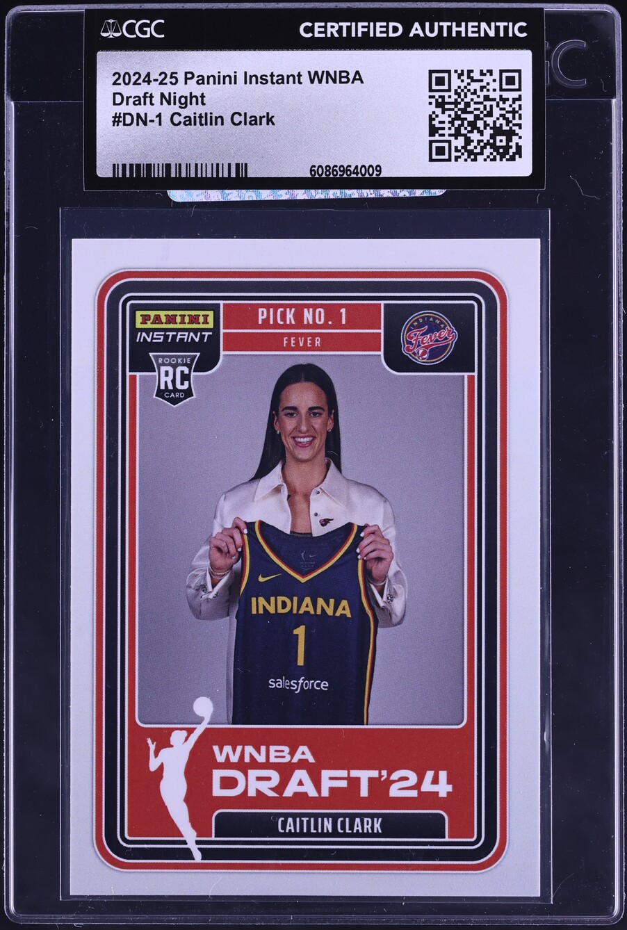 2024 Panini Instant WNBA Draft Night Caitlin Clark ROOKIE #DN-1 CGC AUTH