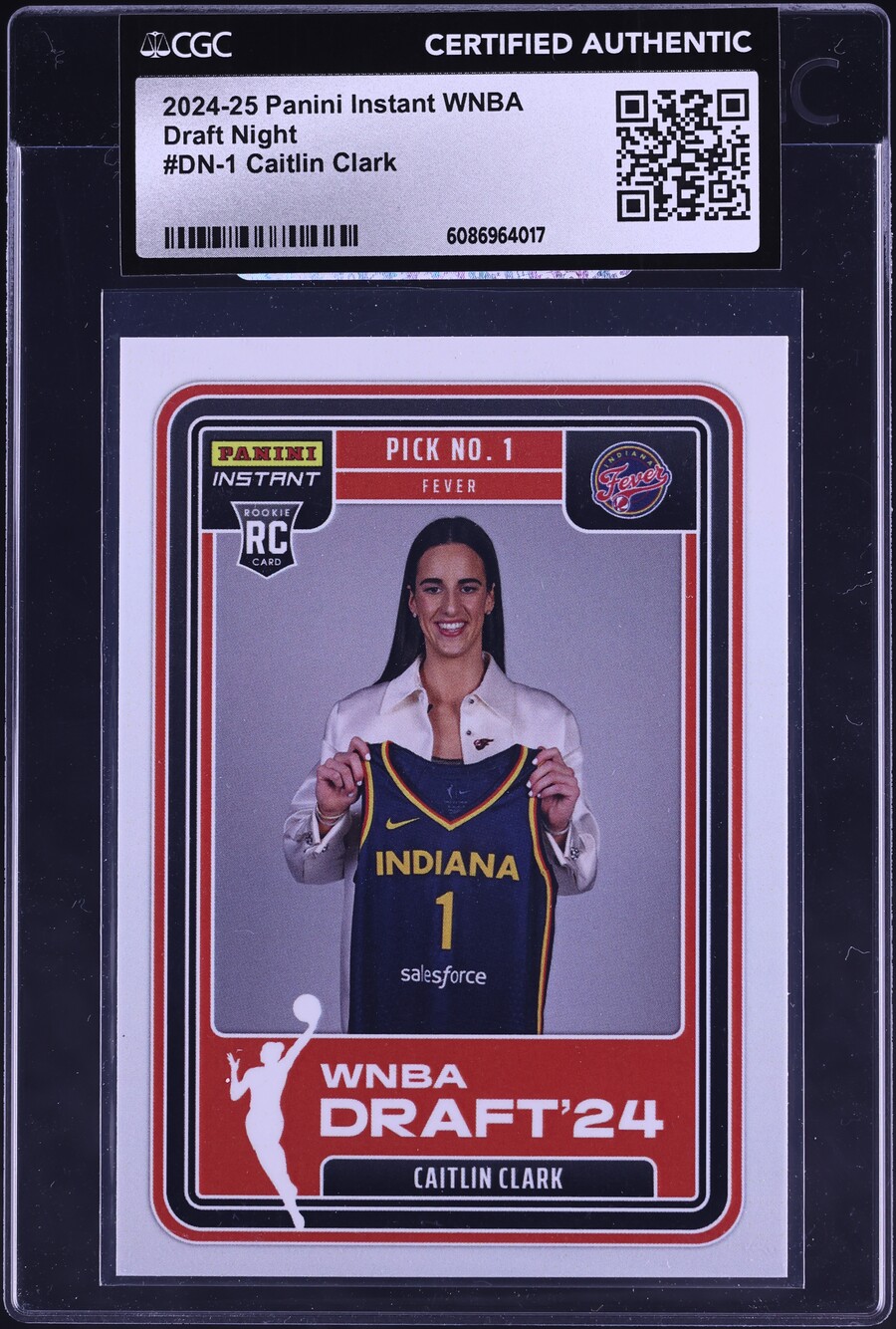 2024 Panini Instant WNBA Draft Night Caitlin Clark ROOKIE #DN-1 CGC AUTH