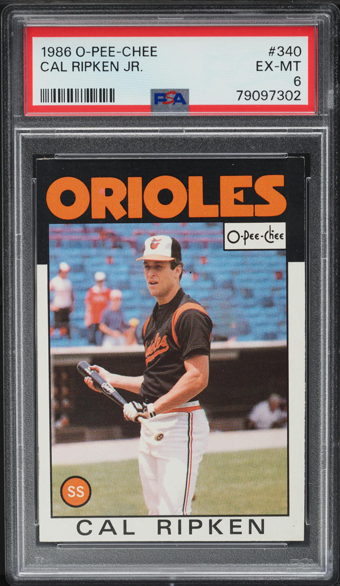 1986 O-Pee-Chee Cal Ripken Jr. #340 PSA 6 EXMT