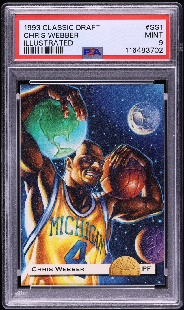1993 Classic Draft Illustrated Chris Webber ROOKIE #SS1 PSA 9 MINT