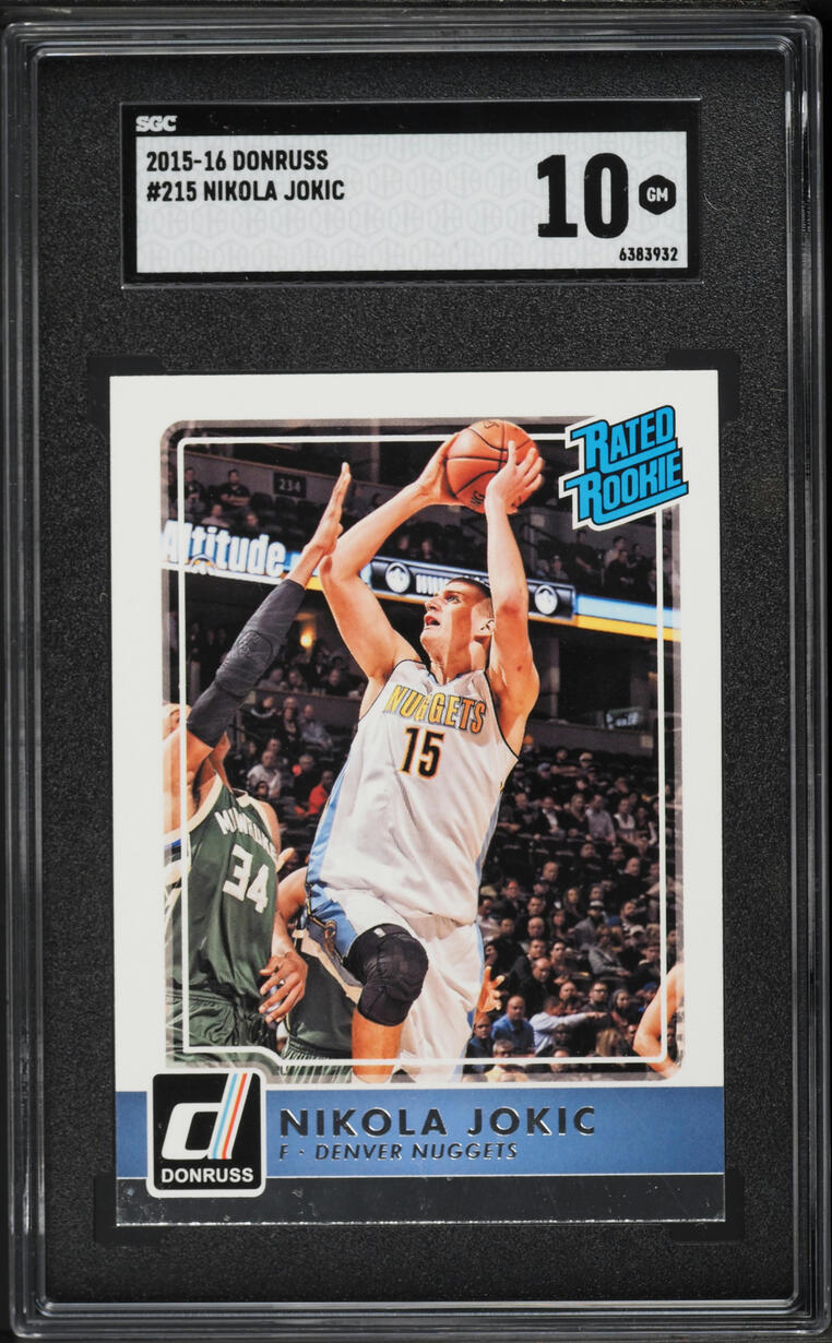 2015 Donruss Basketball Nikola Jokic ROOKIE #215 SGC 10 GEM MINT