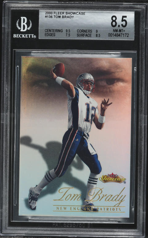 2000 Pacific Paramount Tom Brady ROOKIE #138 SGC 9.5 MINT+ on