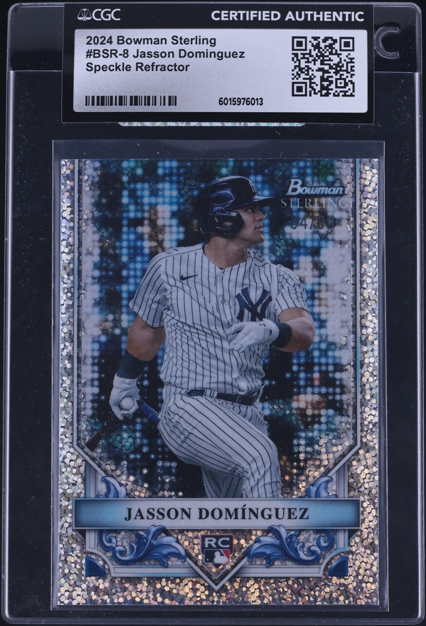 2024 Bowman Sterling Speckle Refractor Jasson Dominguez ROOKIE /99 CGC