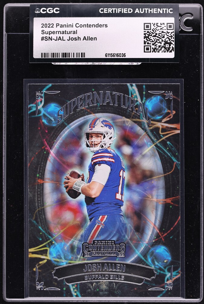 2022 Panini Contenders Supernatural Josh Allen #SN-JAL CGC AUTH
