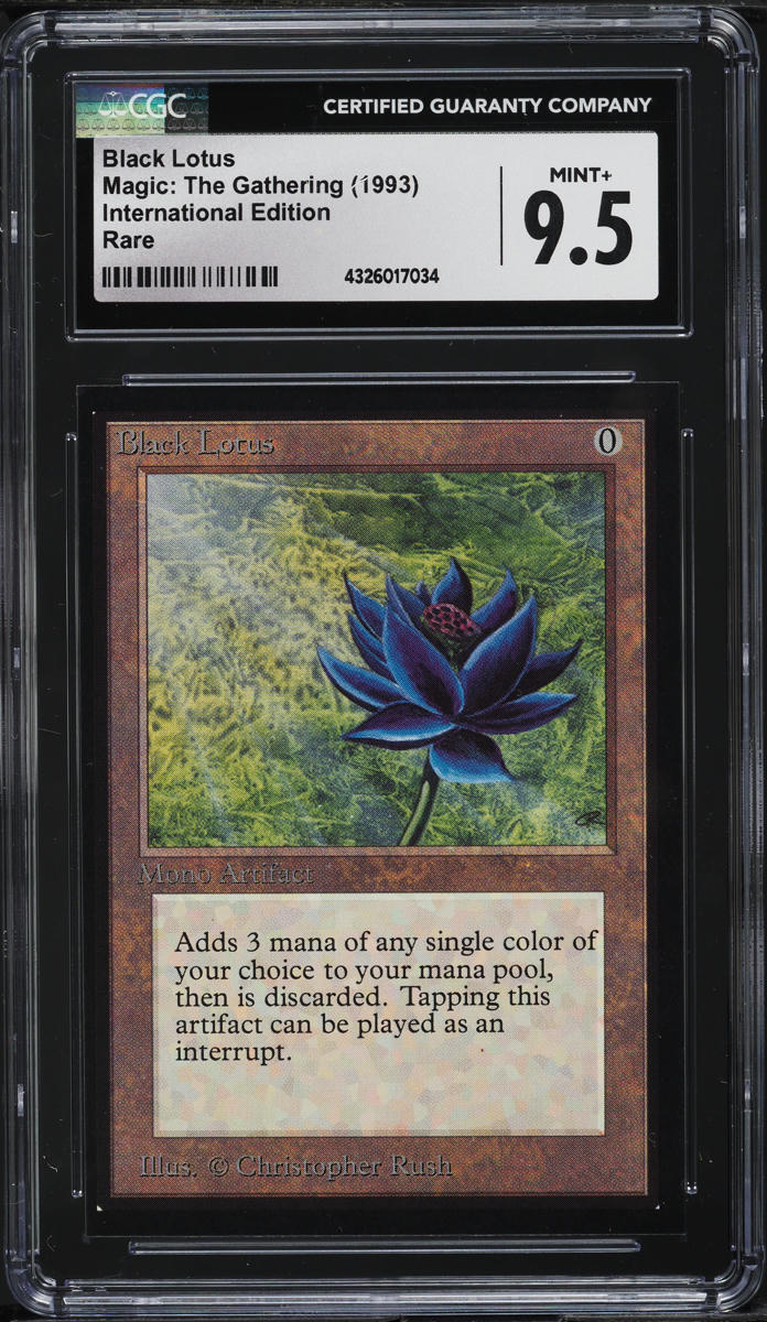 1993 Magic The Gathering MTG International Edition Black Lotus CGC 9.5 MINT+