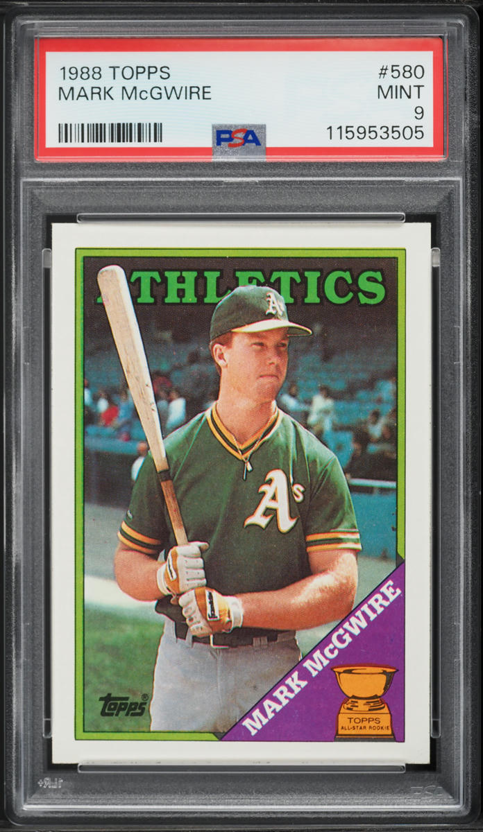 1988 Topps Mark McGwire #580 PSA 9 MINT