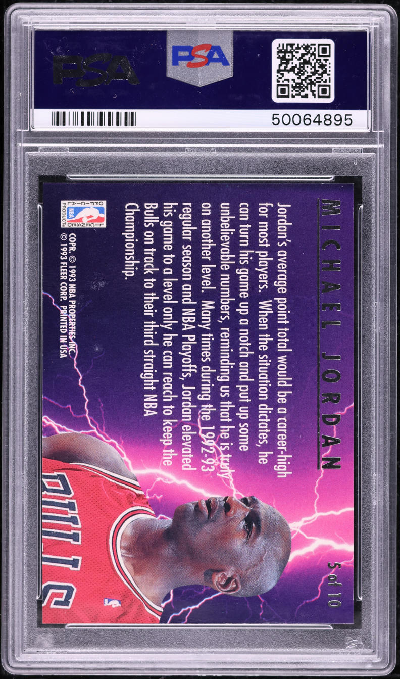 1993 Ultra Scoring Kings Michael Jordan #5 PSA 10 GEM MINT