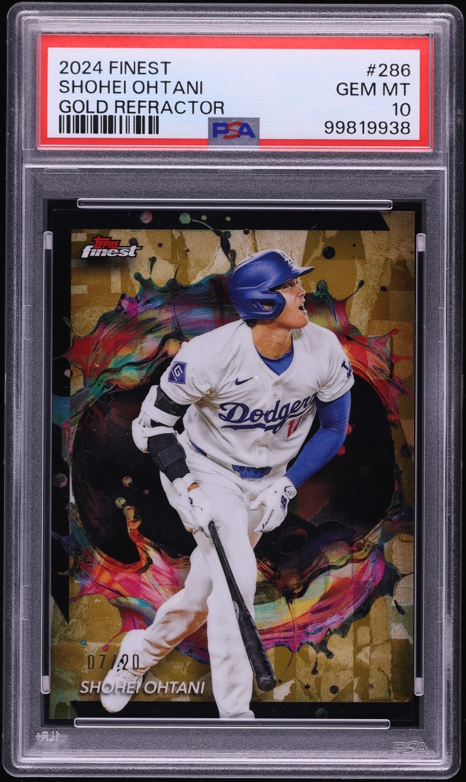 2024 Finest Gold Refractor Shohei Ohtani /20 #286 PSA 10 GEM MINT