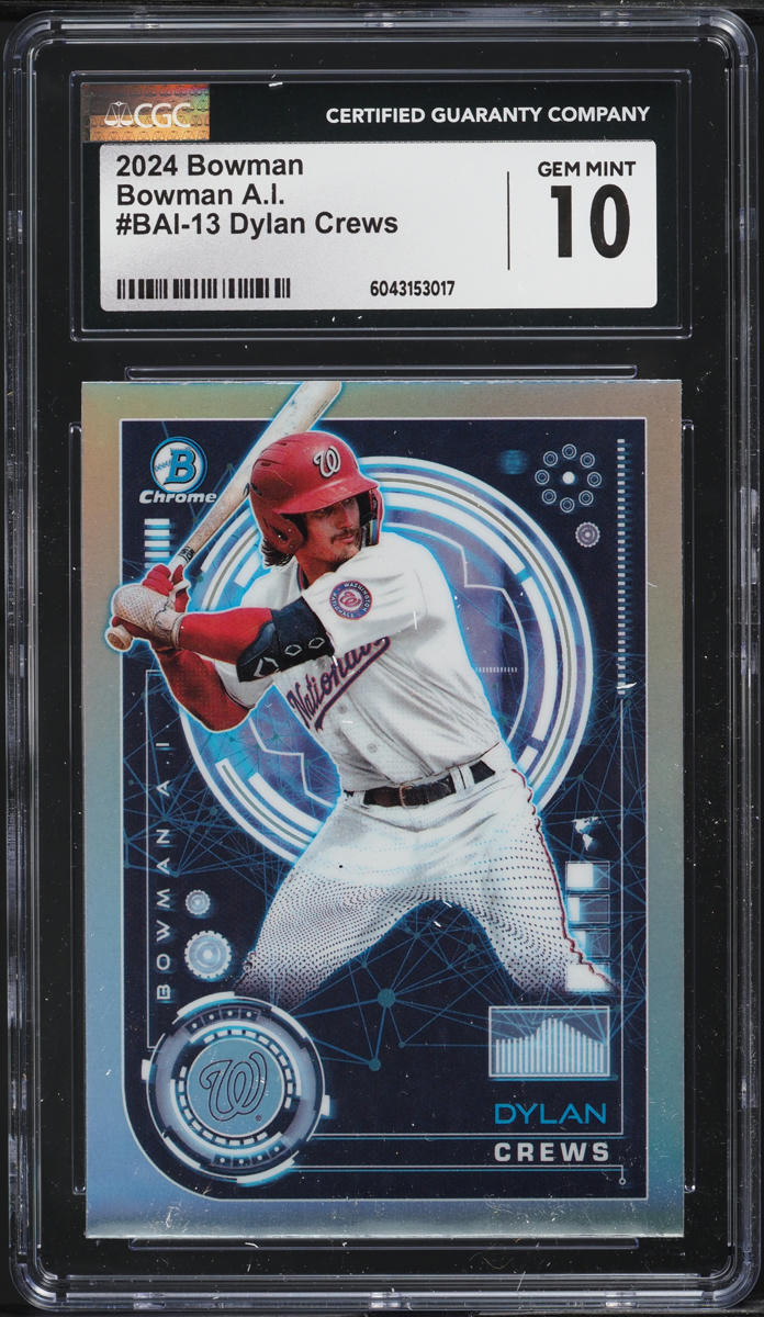 2024 Bowman Bowman A.I. Dylan Crews PROSPECT #BAI-13 CGC 10 GEM MINT