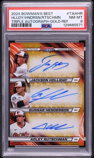 2024 Bowman Sterling Jackson Holliday ROOKIE #BSR20 PSA 7 NRMT on