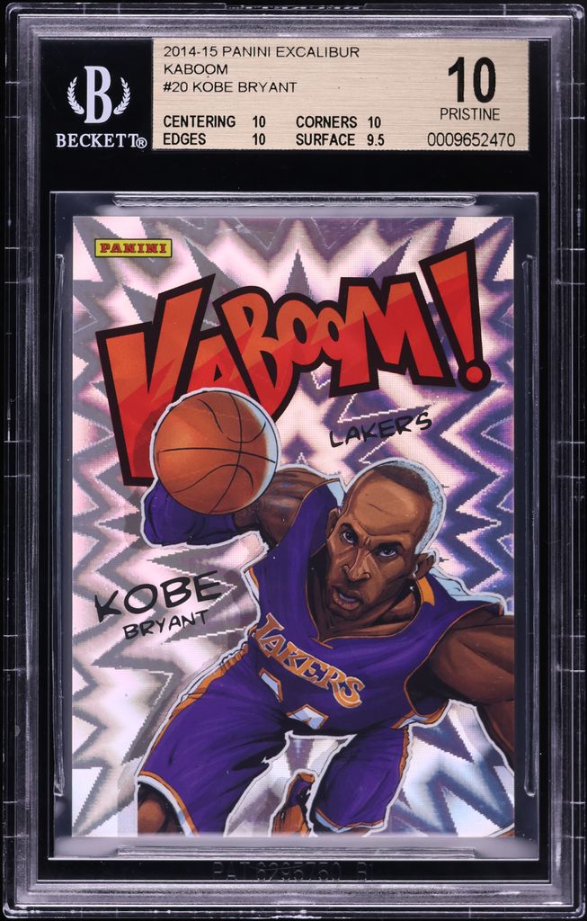 2014 Panini Excalibur Kaboom! Kobe Bryant #20 BGS 10 PRISTINE