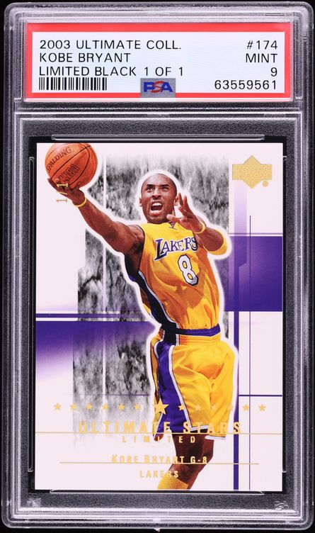 2003 Ultimate Collection Limited Black Kobe Bryant 1/1 #174 PSA 9 MINT
