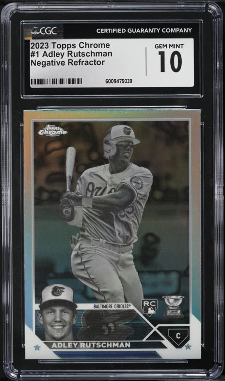 2023 Topps Chrome SP Green Speckle Refractor Adley Rutschman