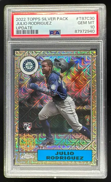 2022 Topps Chrome Silver Pack '87 Promo Julio Rodriguez