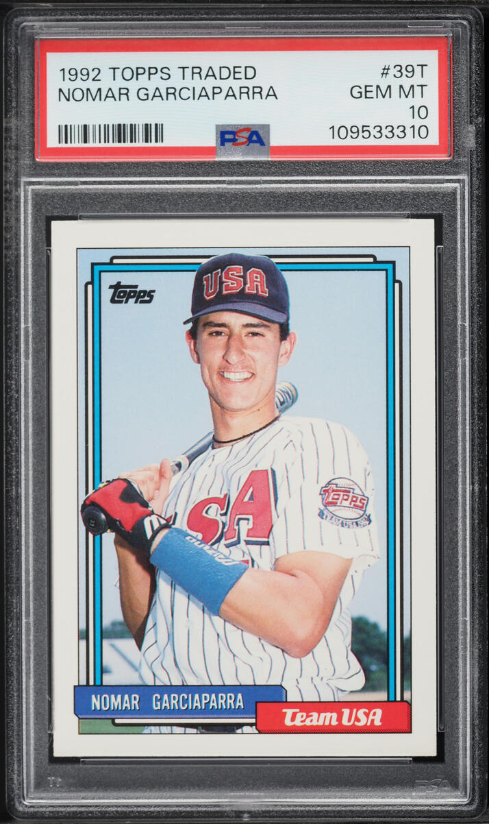 1992 Topps Traded Nomar Garciaparra ROOKIE #39T PSA 10 GEM MINT