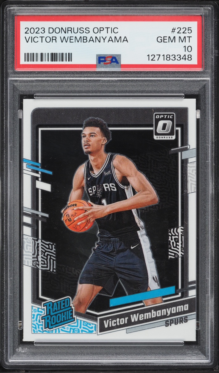 2023 Donruss Optic Victor Wembanyama ROOKIE #225 PSA 10 GEM MINT