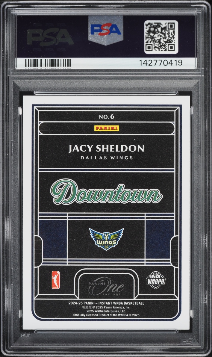 2024 Panini One And One Royalty WNBA Downtown Jacy Sheldon ROOKIE #6 PSA 9 MINT