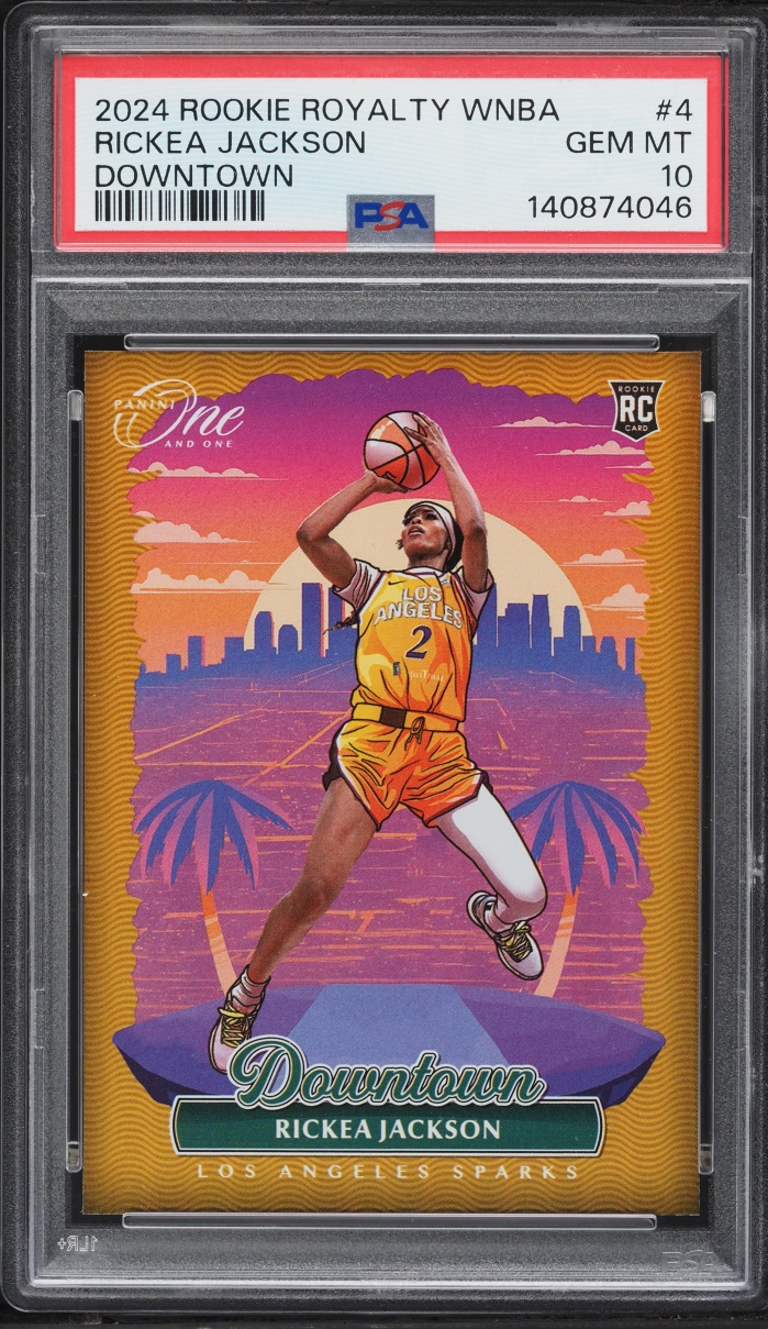 2024 Panini One And One Royalty WNBA Downtown Rickea Jackson ROOKIE #4 PSA 10 GEM MINT